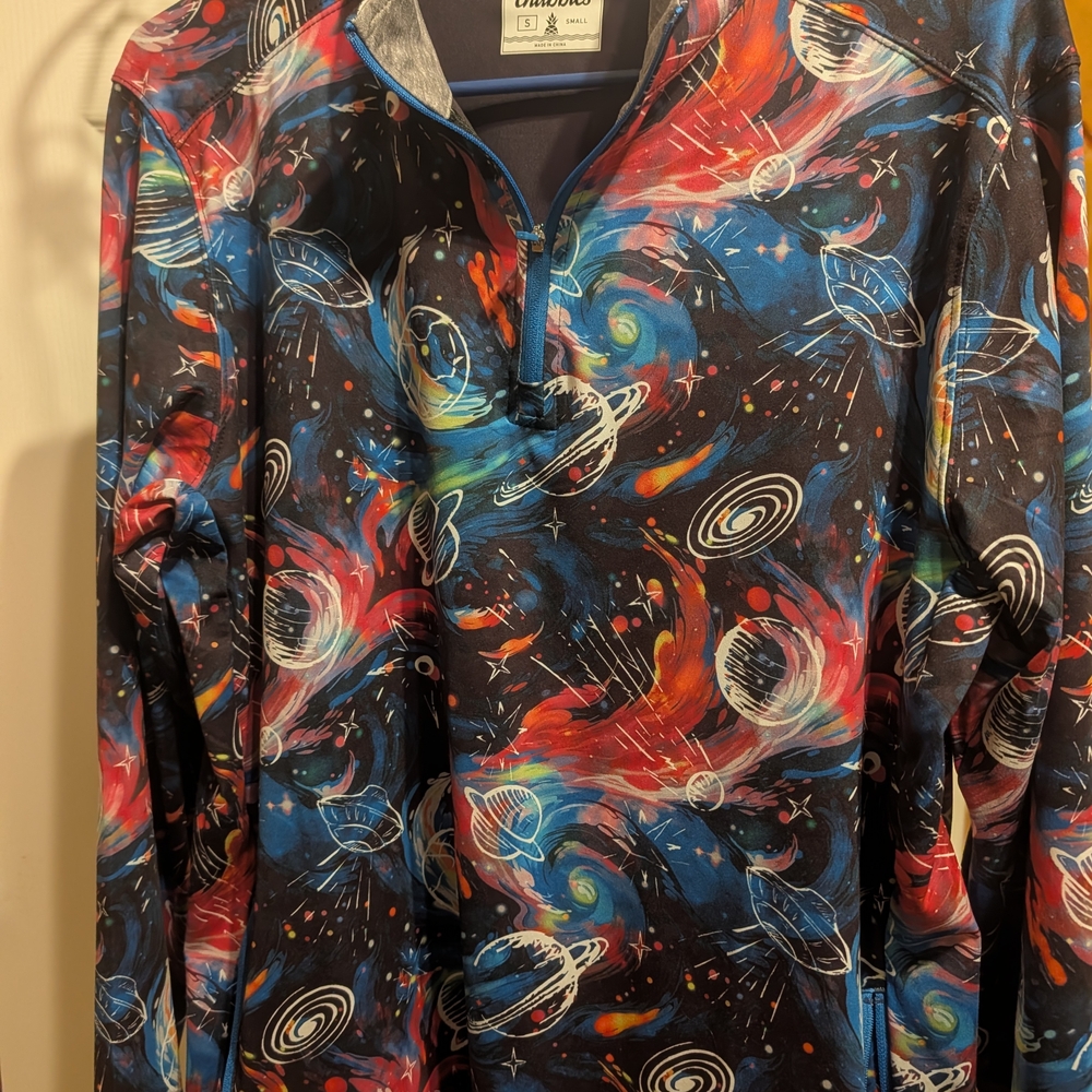 Men's Chubbies Multicolor Space-Themed Pullover